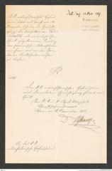 k.k. naturhistorisches Hofmuseum, Intendanzakten 1885-1896 (Hauer), Aktenzahl Z.435/1887, Seite 1